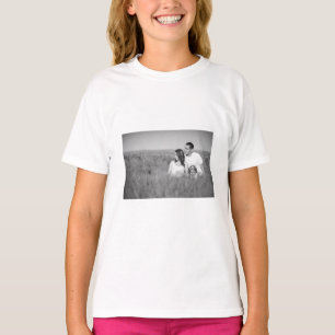 Simple elegant custom logo here company T T-Shirt