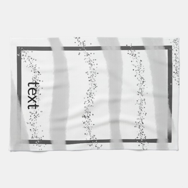 Simple elegant custom logo here company          t tea towel (Horizontal)