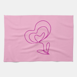 Simple elegant custom logo here company t tea towel