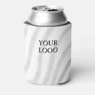 Simple elegant custom logo here company throw pil can cooler