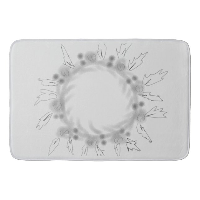 Simple elegant custom logo here company   tt doorm bath mat (Front)