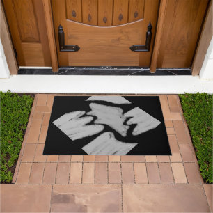 Simple elegant custom logo here company tt doorm doormat