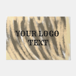 Simple elegant custom logo here company tt doorm doormat
