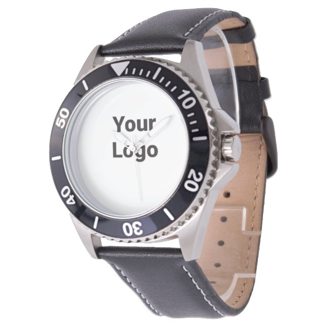 Simple elegant custom logo here company         watch (Angled)