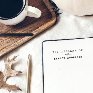 Simple & Elegant Custom Name From The Library Of  Self-inking Stamp