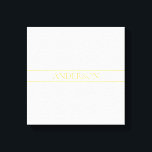 Simple Elegant Customisable Text | Gold Off White Canvas Print<br><div class="desc">Elegant customisable gold lettering,  edit as you like.</div>