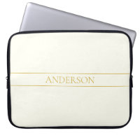 Simple Elegant Customisable Text | Gold Off White