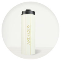 Simple Elegant Customisable Text | Gold Off White
