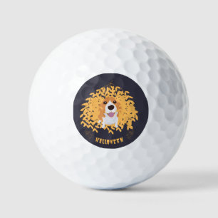 Simple Elegant Cute my dog and halloween  Golf Balls