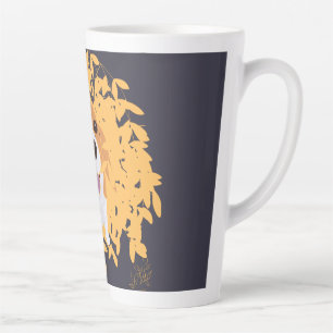 Simple Elegant Cute my dog and halloween Latte Mug
