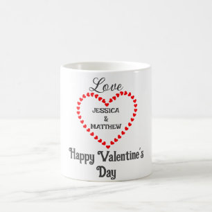 simple elegant cute valentine, Sweet for couple  Coffee Mug