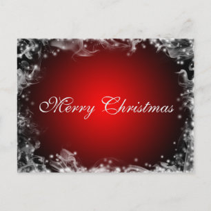 Simple Elegant Decor Merry Christmas Holiday Postcard