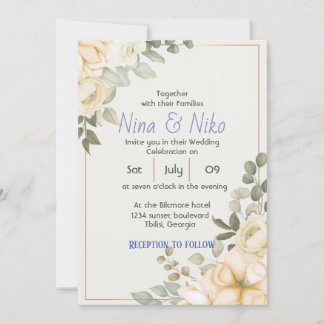 Simple elegant design  Invitation
