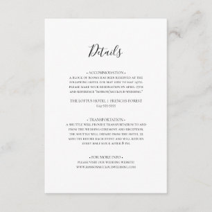 Simple Elegant Details Enclosure Card