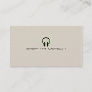 Simple & Elegant DJ Business Card