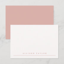 Simple Elegant Dusty Pink Custom Name