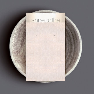 Simple Elegant Earring Display Holder Business Card