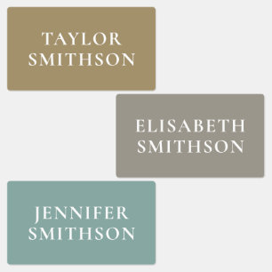 Simple Elegant Earthy Minimal Add Your Name School