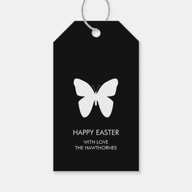 Simple Elegant Easter Gift Tags (Front)