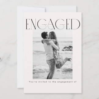 Simple Elegant Engagement Card