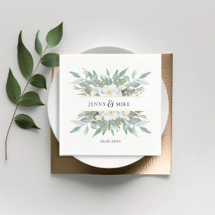 Simple, elegant eucalyptus napkins