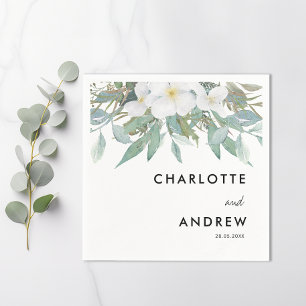 Simple, elegant eucalyptus napkins