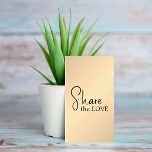 Simple Elegant Faux Gold Black Salon Referral Card