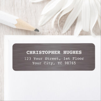 Simple Elegant Faux Metal White Business