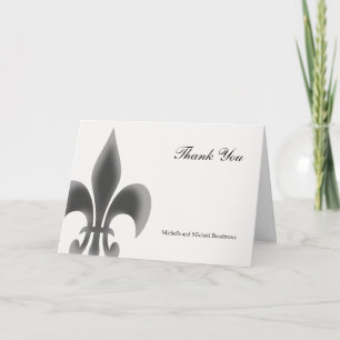Simple Elegant Fleur de Lis Thank You