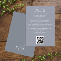 Simple Elegant Floral Foliage Details QR Code