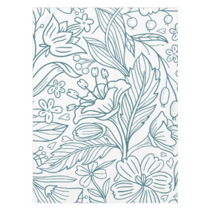 Simple Elegant Floral Hibiscus Leaves   Tablecloth