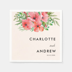 Simple, elegant, flowers  napkin