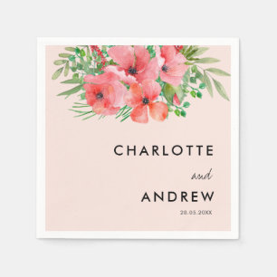 Simple, elegant, flowers  napkin