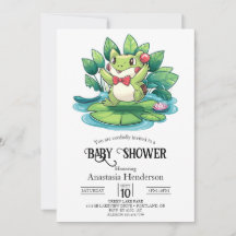 Simple Elegant Frog Baby Shower