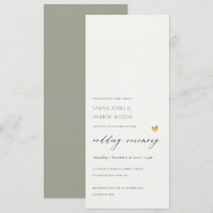 SIMPLE ELEGANT GOLD GREY TYPOGRAPHY wedding card
