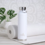 Simple Elegant Gold Name Modern Water Bottle<br><div class="desc">Modern and simple gold and white water bottle featuring a minimalist design with your in an elegant script.  A chic design that is great for a girly girl.</div>