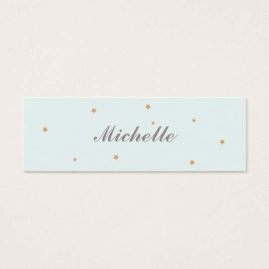 Simple Elegant Gold Stars Mummy Card