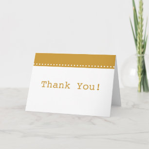 Simple Elegant Gold Thank You