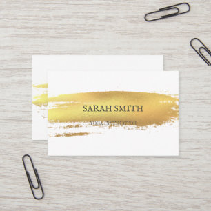 Simple elegant golden business card