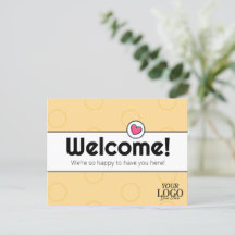 Simple Elegant Golden Yellow Business Welcome