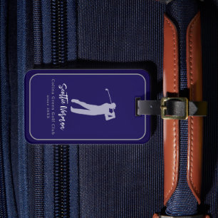 Simple Elegant Golfer Tag with Name