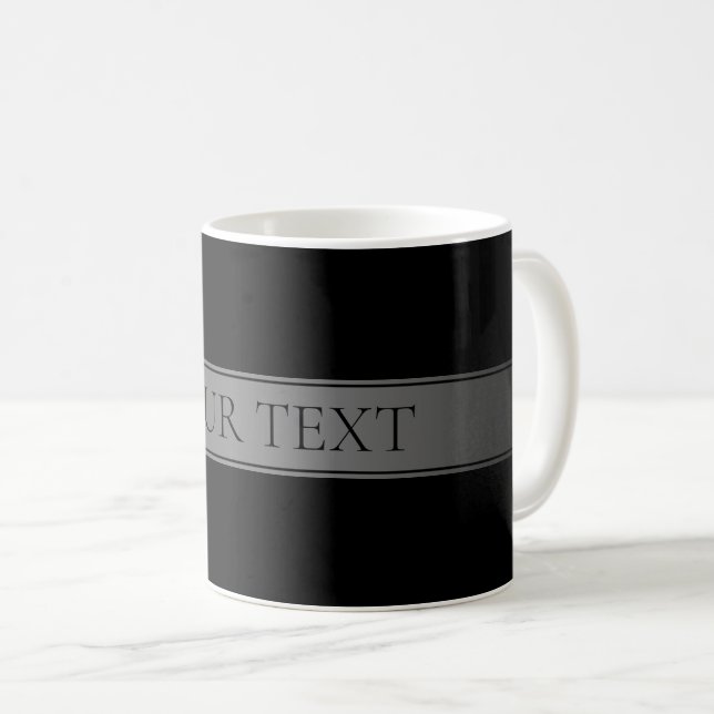 Simple Elegant Gradient Stripe Editable Colour Coffee Mug (Front Right)