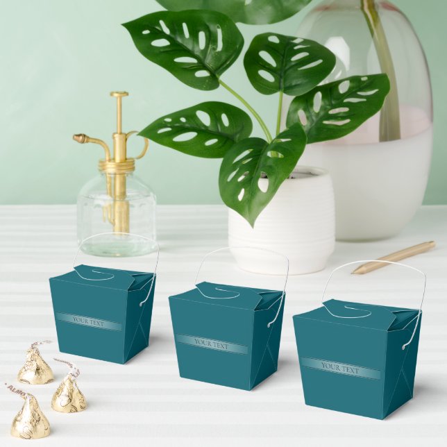Simple Elegant Gradient Stripe Editable Colour Favour Box (Multiple)
