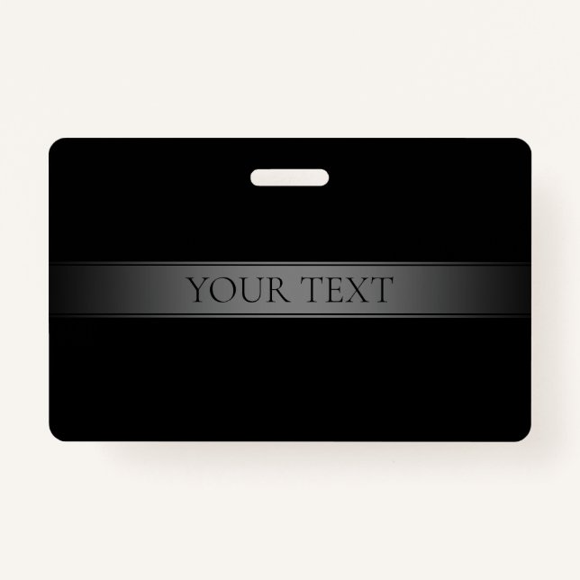 Simple Elegant Gradient Stripe Editable Colour ID Badge (Front)