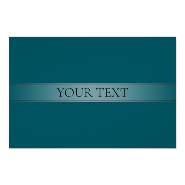 Simple Elegant Gradient Stripe Editable Colour Poster (Front)