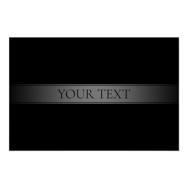 Simple Elegant Gradient Stripe Editable Colour Poster (Front)