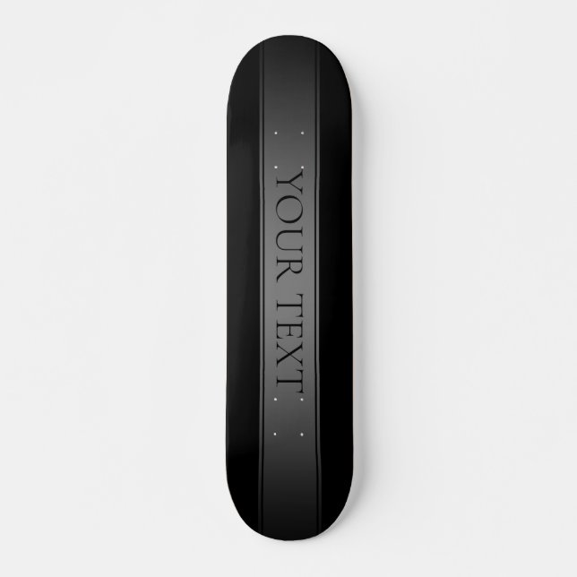 Simple Elegant Gradient Stripe Editable Colour Skateboard (Front)