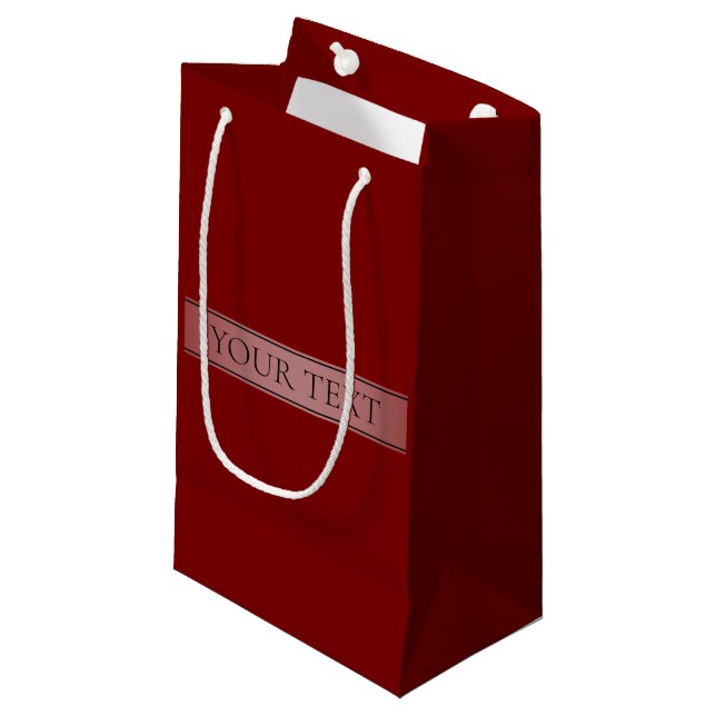 Simple Elegant Gradient Stripe Editable Colour Small Gift Bag (Front Angled)
