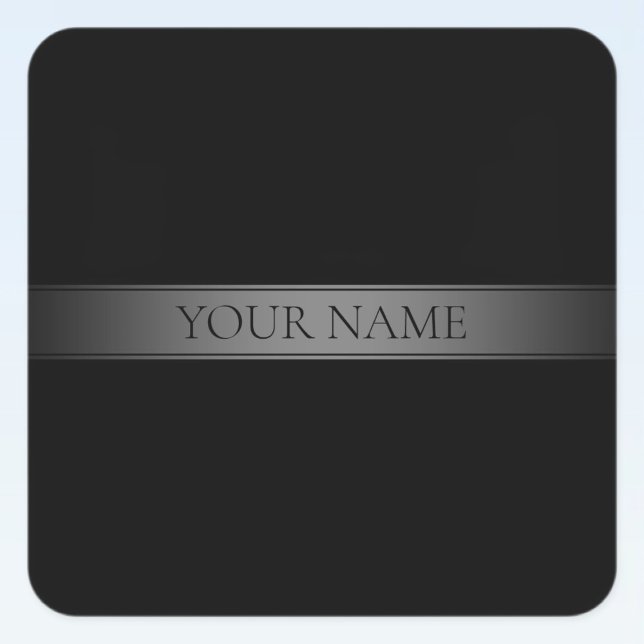 Simple Elegant Gradient Stripe Editable Colour Square Sticker (Creator Uploaded)