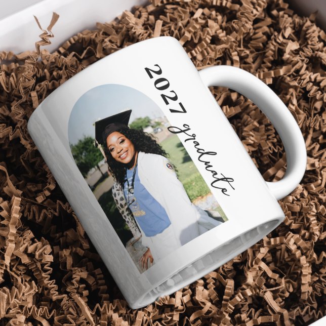 Simple Elegant Graduate Photo Mug (Creator Uploaded)